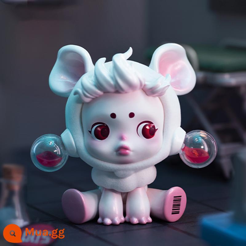 POPMART Bubble Mart SKULPANDA giấc mơ ăn động vật mù hộp sp7 thế hệ mô hình xu hướng món quà trang trí - chuột im lặng