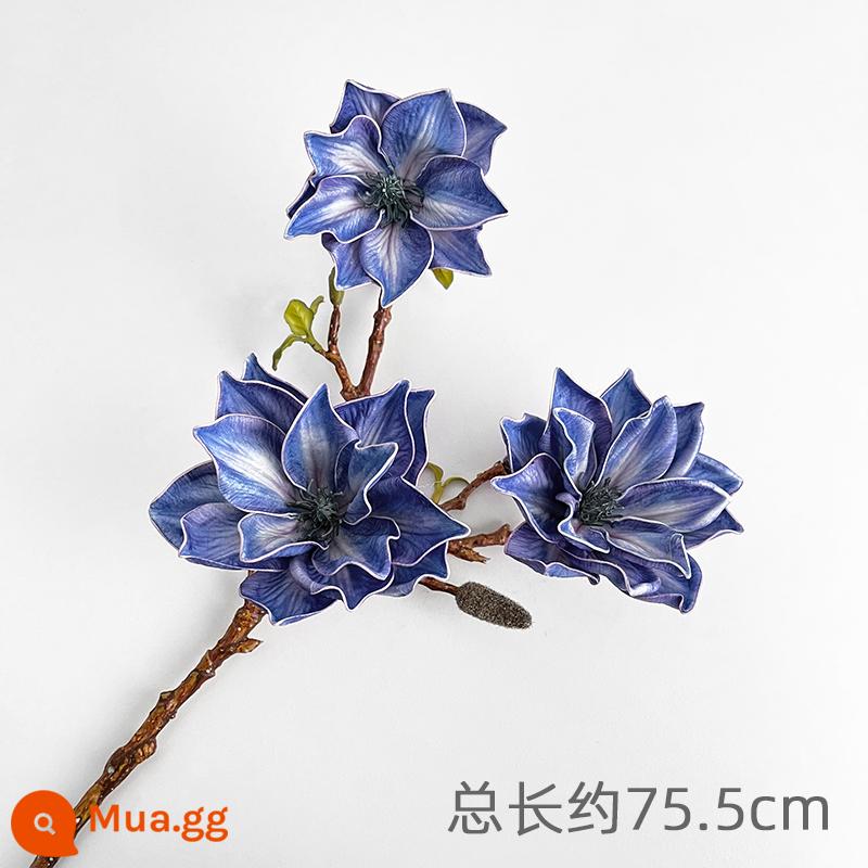 Xinyou 2024 Năm Mới Sản Phẩm Mới Mô Phỏng Đôi Lily Bó Hoa Giả Hoa Handmade Nghệ Thuật Tặng Đồ Trang Trí - Hoa huệ đôi và hoa lan tím, đơn, tổng chiều dài khoảng 75,5cm