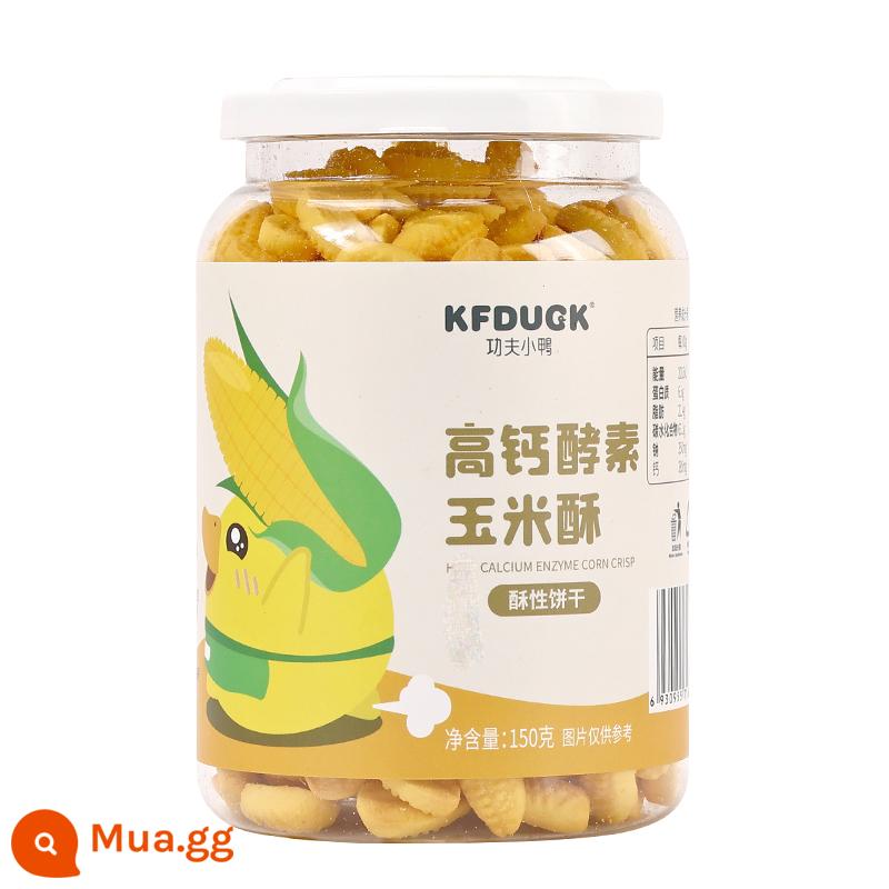 Kung Fu Vịt Con Kẽm Cao DHA Tảo Mật Hoa Giòn Cao Canxi Ngô Giòn Bao'er Snack Hương Vị Giòn Bánh Hình Cây Thông 1 Hộp - Bánh ngô có hàm lượng canxi cao