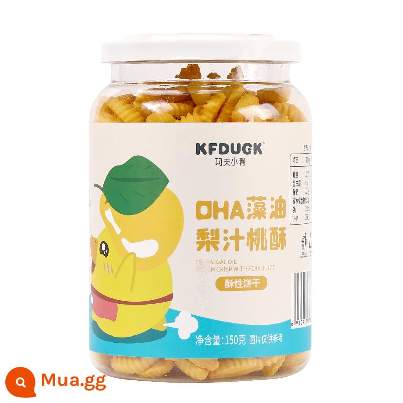 Kung Fu Vịt Con Kẽm Cao DHA Tảo Mật Hoa Giòn Cao Canxi Ngô Giòn Bao'er Snack Hương Vị Giòn Bánh Hình Cây Thông 1 Hộp - Bánh đào nước ép lê dầu tảo DHA