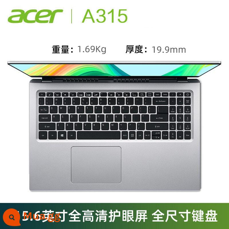 Acer/Acer Aspire3 A315/A314 lõi tứ N5100 mới i5-1135G7 card màn hình độc lập bản vẽ văn phòng 2022 máy tính xách tay Acer khung siêu nhỏ giá cả phải chăng - Intel Quad-Core N5100/Màn hình lõi/15,6 inch