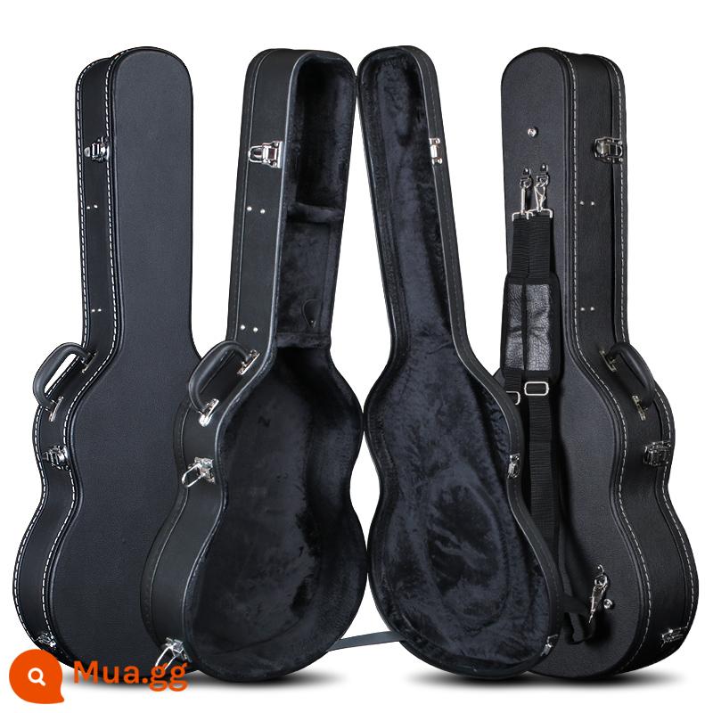 Hộp guitar bằng gỗ 40 -inch 41 -inch Hộp gỗ bị tra tấn 38 -inchch 39 -inchch Box Anti -shock Anti -fall 42 -inch - Hộp đàn guitar 38/39 inch nhung đen kiểu lưng đôi