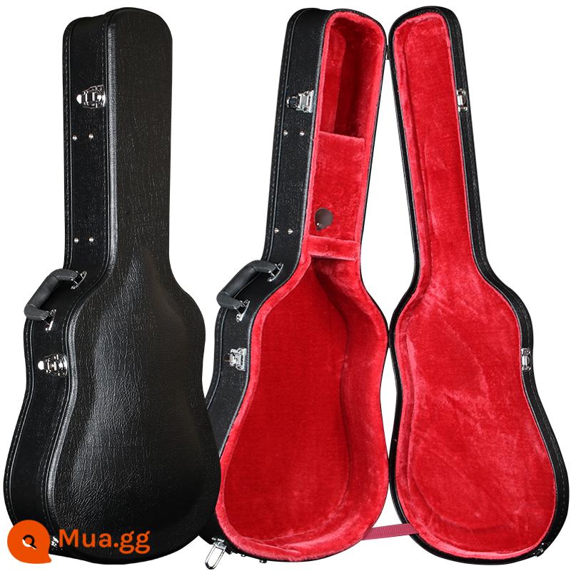 Hộp guitar bằng gỗ 40 -inch 41 -inch Hộp gỗ bị tra tấn 38 -inchch 39 -inchch Box Anti -shock Anti -fall 42 -inch - Hộp đựng đàn guitar 40/41 inch lồi màu đỏ mẫu di động