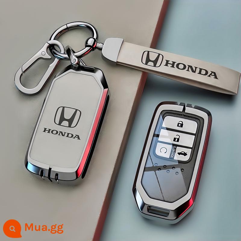 2023 mới Honda chìa khóa crv nữ binzhi nam Haoying chuyên dụng urv Hiệp định Lingpai vỏ xe khóa túi - Khóa thắt lưng súng thông minh màu xám [hợp kim kẽm]