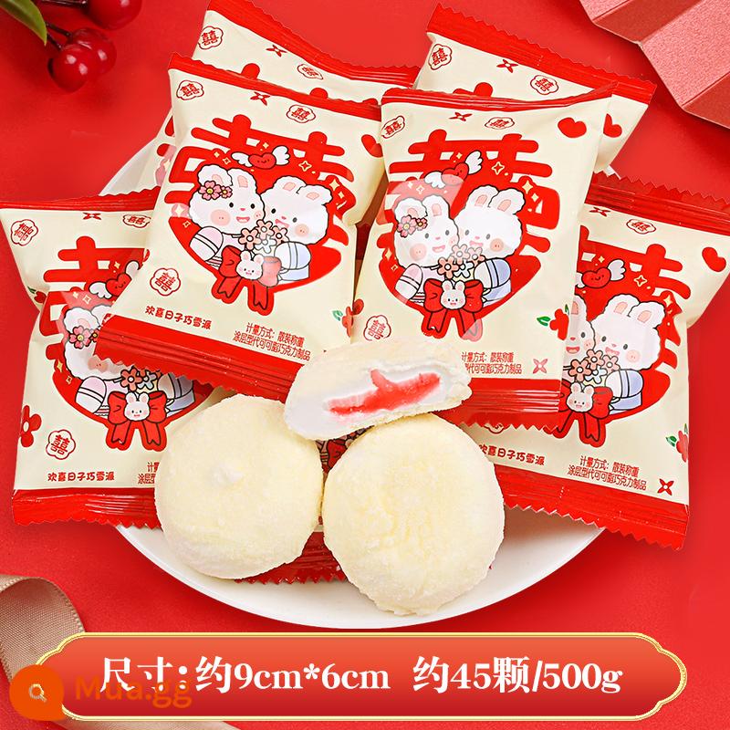 Aq gấu sandwich kẹo dẻo marshmallow - Ah Q Bear Joyful Snow Pie ​​Marshmallow 500g (khoảng 45 miếng)