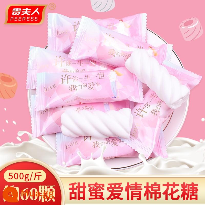 Aq gấu sandwich kẹo dẻo marshmallow - Kẹo dẻo Madam Love [Lời hứa trọn đời] 500g (khoảng 68 miếng)