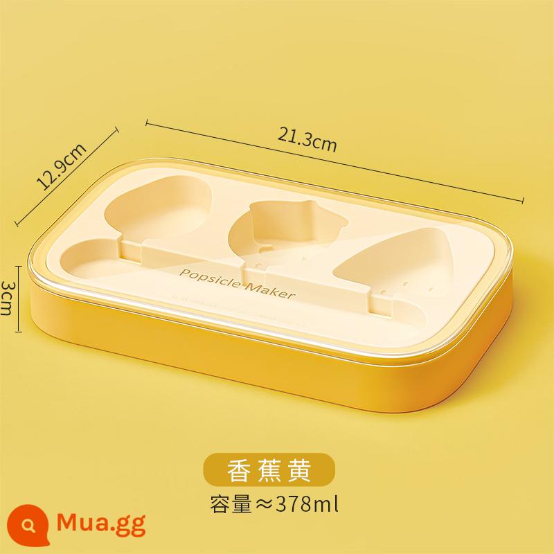 Sheri Khuôn Làm Kem Trẻ Em Silicone Cấp Tự Chế Popsicle Popsicle Khuôn Mẫu Kem - Khuôn kem trái cây-chuối vàng