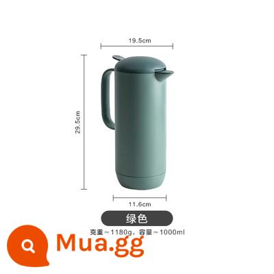 [Khu vực thông quan] Giảm 30% cho đơn hàng trên 5 cái, đến trước được phục vụ vật dụng nhà bếp lọ gia vị muối hộp gia vị - Ấm đun nước cách nhiệt màu xanh lá cây