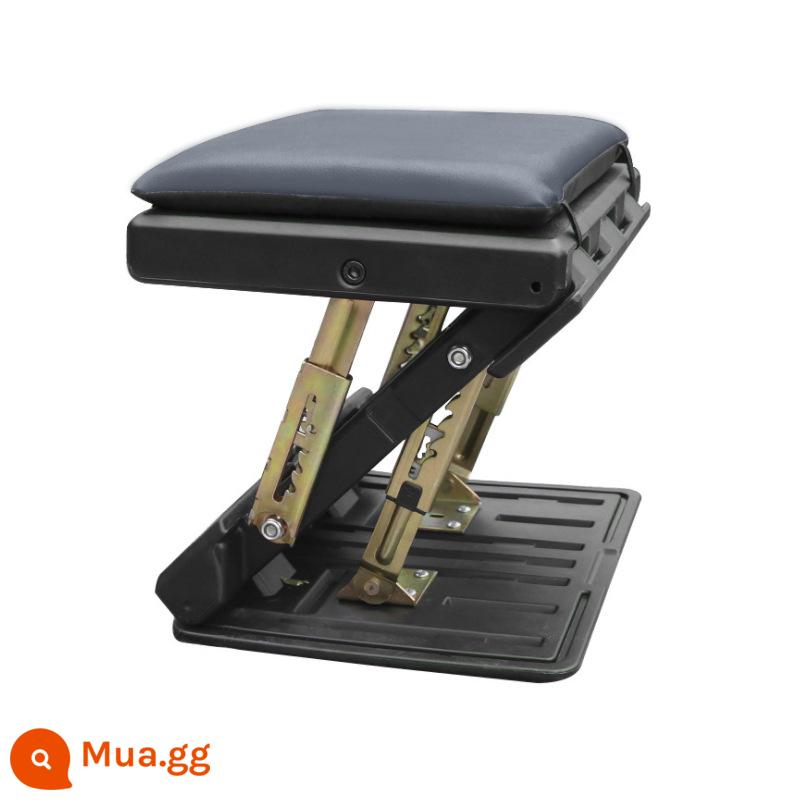 Ghế chân ô tô hỗ trợ chân hỗ trợ mở rộng pad phía sau còn lại bàn đạp hỗ trợ chân xe foot rest chân phân - Bệ gác chân gấp [xám] Điều chỉnh 4 tốc độ★Loại phổ thông