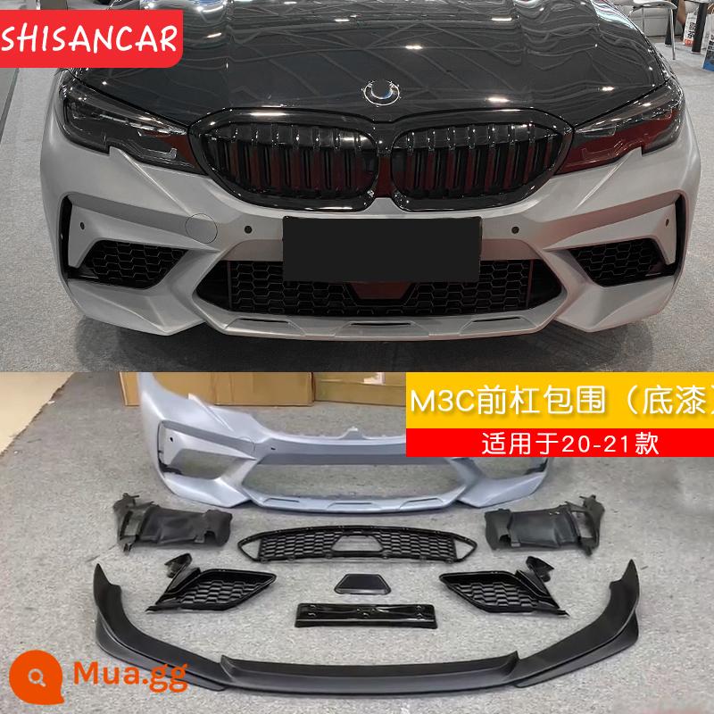 Thích hợp cho XE BMW 3 Series mới sửa đổi môi trước MP Model xẻng trước bốn ra đuôi họng môi sau 320 325li Bộ Yaoye - Sơn lót cản trước M3C mẫu 20-22