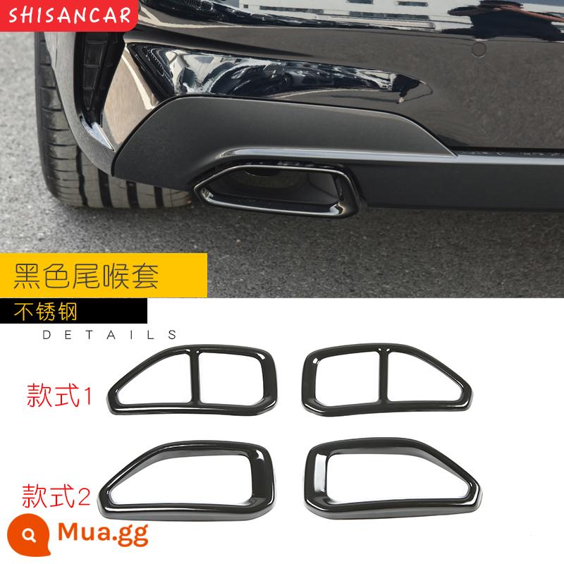 Thích hợp cho XE BMW 3 Series mới sửa đổi môi trước MP Model xẻng trước bốn ra đuôi họng môi sau 320 325li Bộ Yaoye - Nắp ống xả màu đen Ghi chú kiểu 1/2