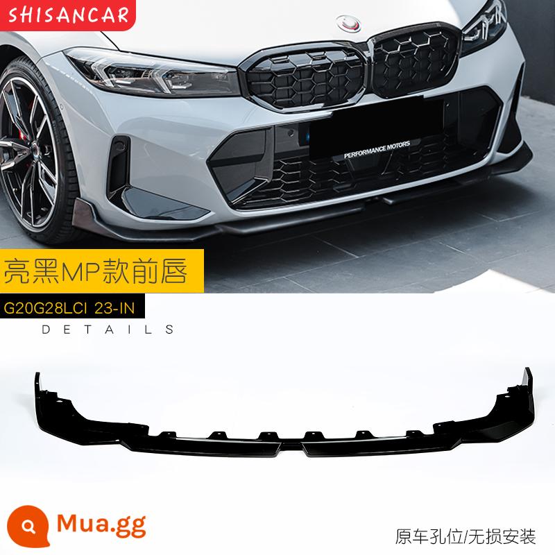 Thích hợp cho XE BMW 3 Series mới sửa đổi môi trước MP Model xẻng trước bốn ra đuôi họng môi sau 320 325li Bộ Yaoye - Viền trước MP màu đen bóng/kiểu dáng 23 inch