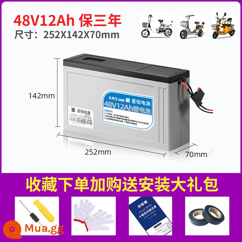 Pin Lithium Xinngheng 48v12ah15AhJ Nguồn Xanh Ngày Mới Emaya Digiant Xe Điện Pin Lithium 48V - Vua Trường Thọ 48V12Ah không kèm sạc