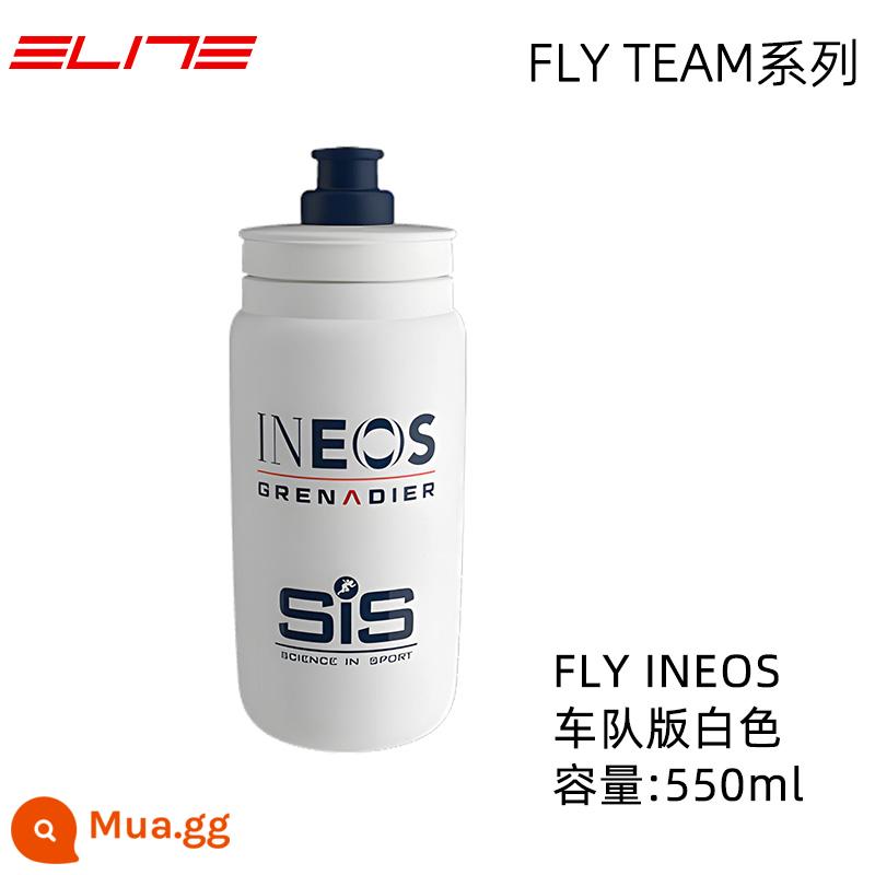 Ý ELITE Tour de France bình nước xe đạp đường xe đạp cốc nước thi đấu bình nước thể thao - FLY INEOS Trắng 550ml