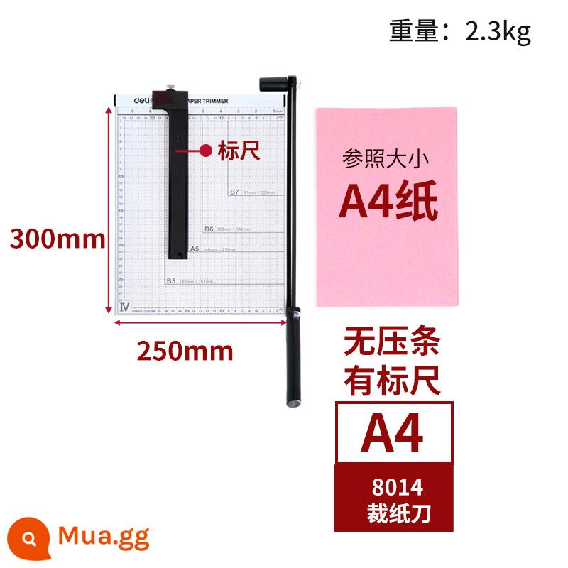 Máy cắt giấy mạnh mẽ máy cắt giấy A4 máy cắt giấy thủ công máy cắt giấy dòng chấm văn phòng nhà máy cắt ảnh nhỏ máy cắt máy cắt giấy a4 cổng dao cắt giấy đặc biệt 8014 - [Mẫu bán chạy] Mẫu bảng kim loại A4 (300×250mm)-8014