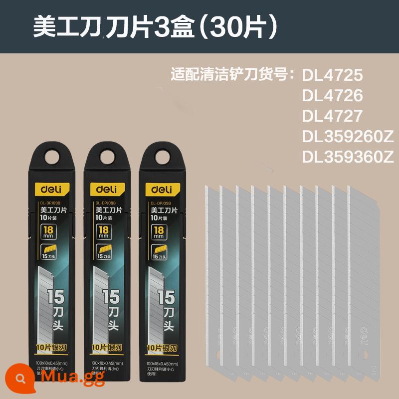 Dụng cụ mạnh mẽ, dao làm sạch xẻng, dụng cụ cạo kính hợp kim nhôm, xẻng mở rộng sàn, khử nhiễm da tường, loại bỏ đường may đẹp, loại bỏ keo - [30 lưỡi xẻng] (Thích ứng với mô hình hạng nặng siêu liên kết này và mô hình một chút)