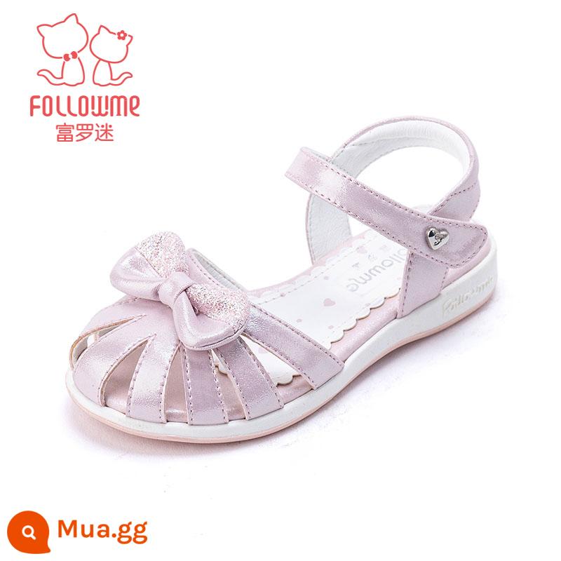 Fuluo Fan Bé Gái Giày Sandal 2023 Mùa Hè Mới Đế Mềm Chống Trơn Trượt Cho Bé Bãi Biển Bao Đầu Giày Công Chúa Giày Trẻ Em - Roufen 7718 [Được người chủ trì đề xuất]