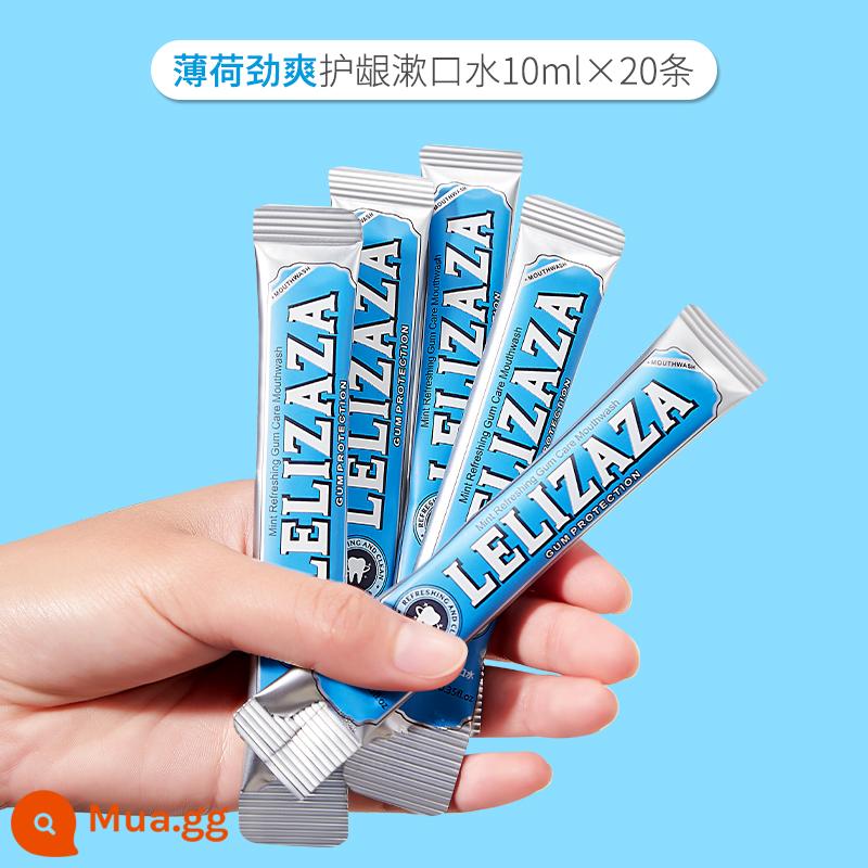 Nước súc miệng hương bạc hà trà xanh Iced Eli gói dành cho gia đình - Bạc hà sảng khoái 20 dải