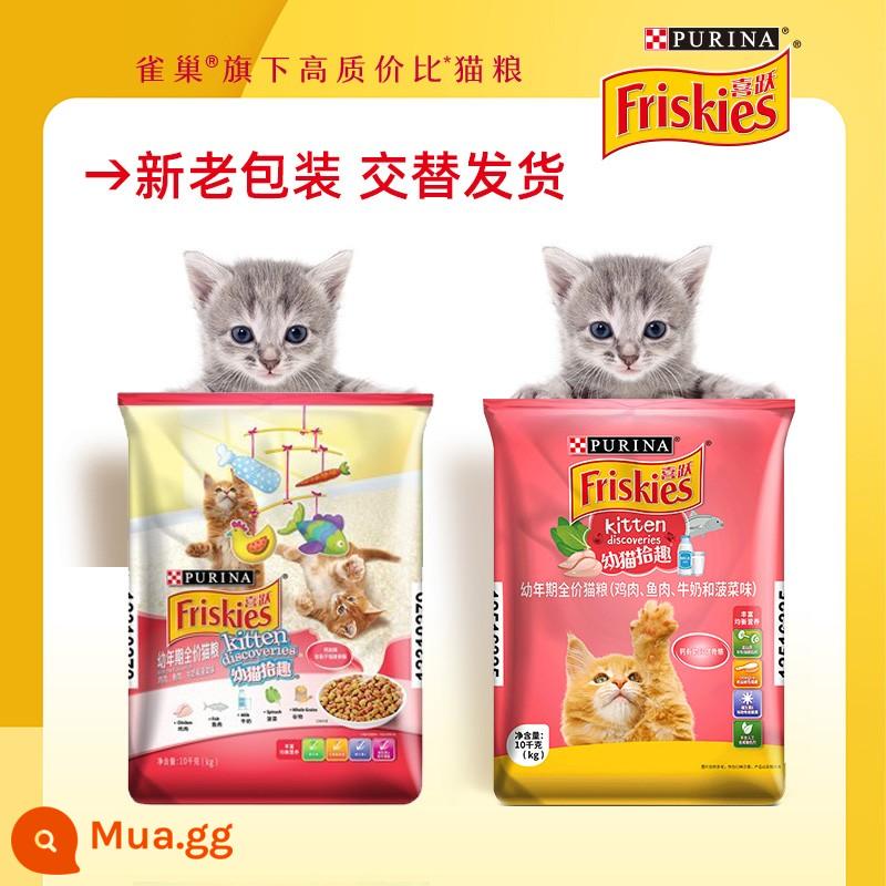 Hi Yue Cat Food 10kg Đồ ăn cho mèo hạnh phúc 20 pound biển và đất, một con mèo mèo, thức ăn chính của mèo đầy đủ, mèo con để tăng dinh dưỡng - 20 pound thức ăn cho mèo con (để cải thiện khả năng miễn dịch)