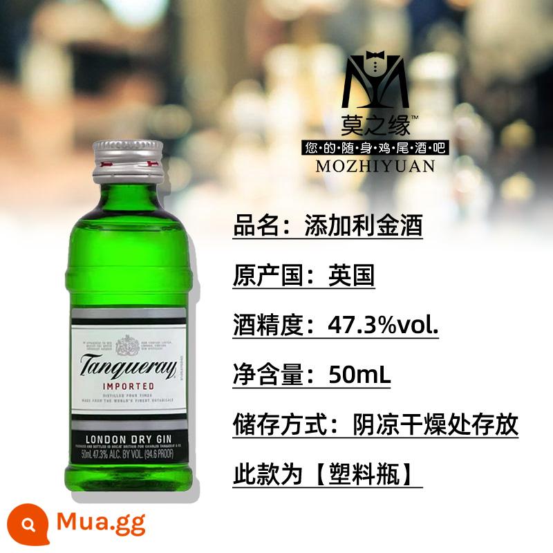 Bombay sapphire gin 50mL Gordon Bifidel thêm các chai cocktail rượu cơ sở rượu ngoại nhập khẩu nhỏ - Nhà máy rượu Tanqueray Gin 50ml