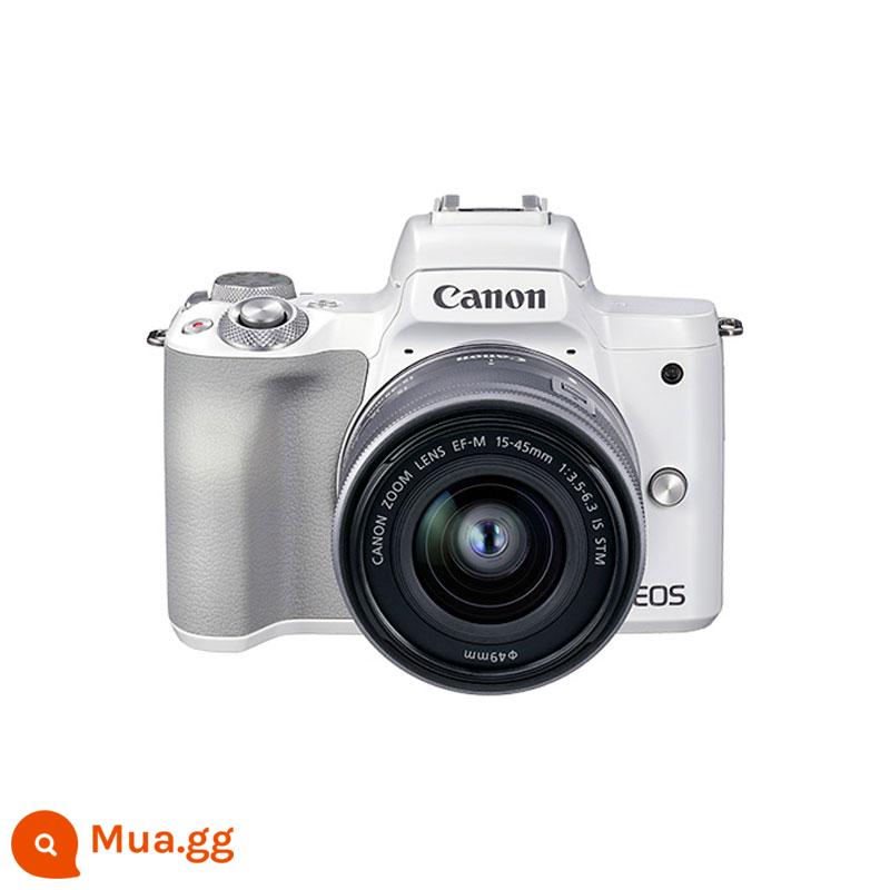 Máy ảnh chụp ảnh sinh viên thế hệ thứ hai Canon m50 m50mark2 kỹ thuật số 4K HD dành cho du lịch máy ảnh máy ảnh một mắt siêu nhỏ - Trắng