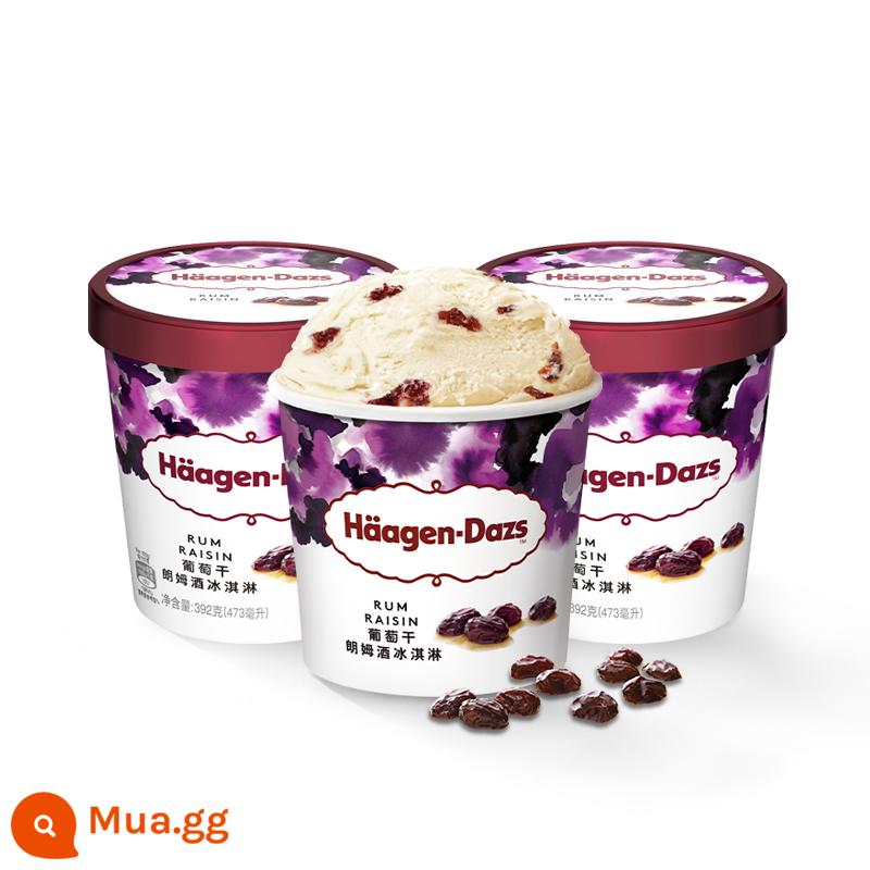 [Chuỗi hàng lạnh SF] Gói combo 3 ly kem Haagen-Dazs Ice Cream Classic Kem nhiều hương vị Kem - Hương vị rượu rum nho khô 392g*3