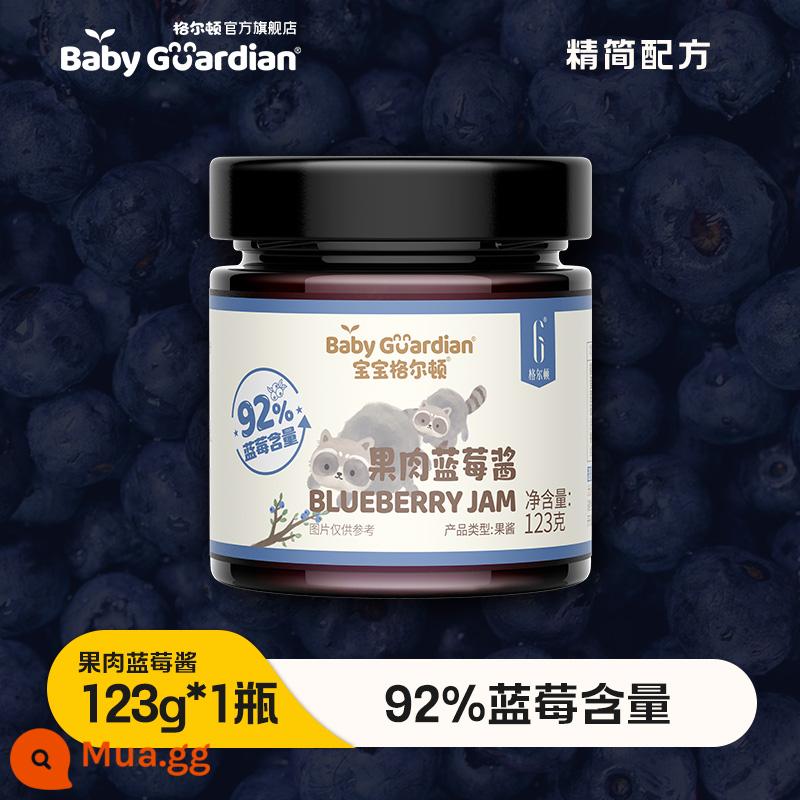 Mứt việt quất Baby Gerton 92% hàm lượng việt quất trong gia đình mứt bánh mì nướng ăn sẵn cho trẻ em - Mứt việt quất 123g*1