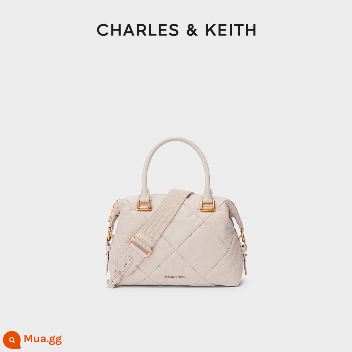 [2 cái giảm 10%] Túi nữ CHARLES&KEITH CK2-30781554 Túi xách Boston xách tay một vai Lingge - Màu hồng nhạt