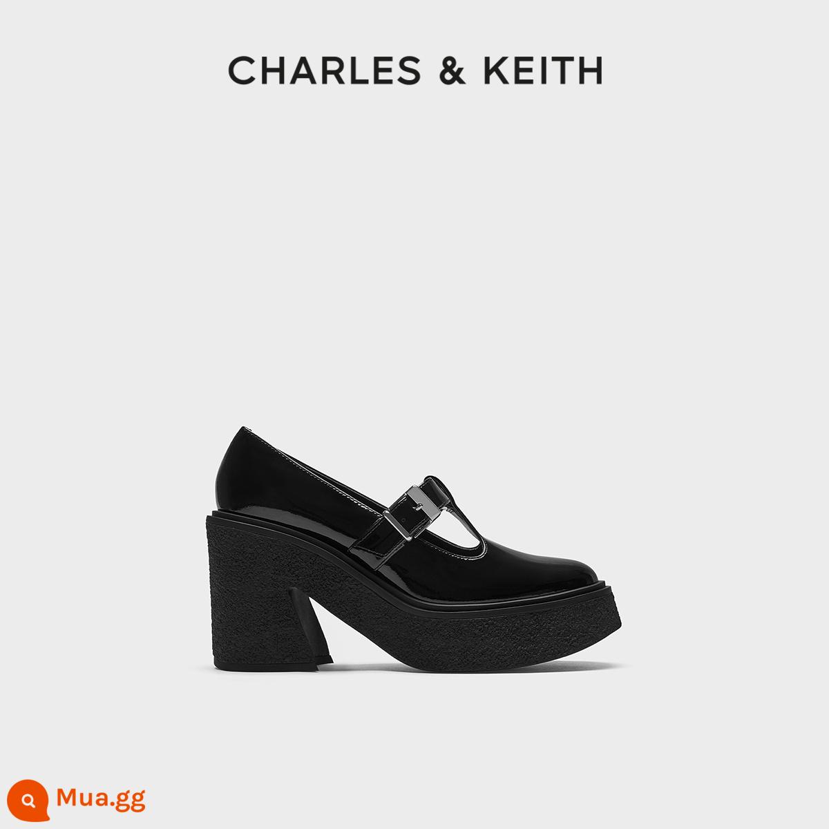 Charles & Keith Giày phụ nữ mùa thu và mùa đông SL1-81720001 Bà Áo nhẹ - đen đen