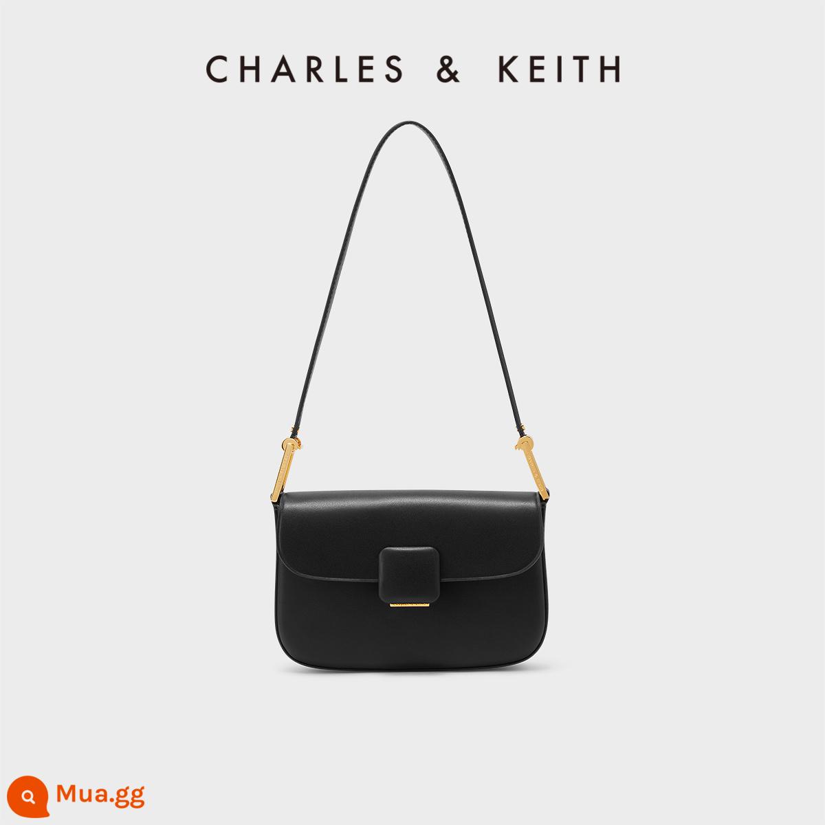 Túi nữ mùa xuân CHARLES&KEITH ngôi sao CK2-20270818 cùng túi vuông nhỏ khóa vuông KOA - CK2-20271063-1Đen đen