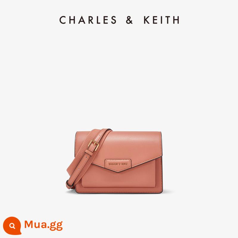 Túi xách nữ CHARLES&KEITH CK2-80680780-1 Túi phong bì đeo vai Túi Messenger Túi Messenger - Màu đất sét