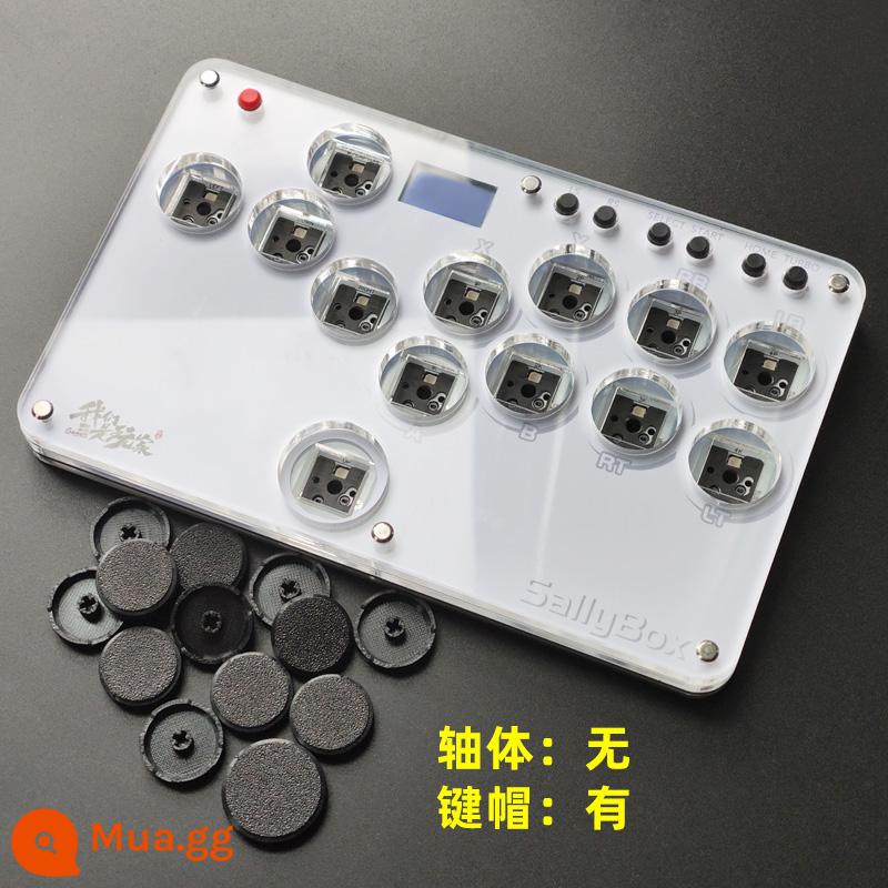 Hitbox Mini Slim Sallybox Street Fighter King of Fighters Trò chơi điện tử Bàn phím cần điều khiển chiến đấu - Shaftless với keycap, thân trục tự chuẩn bị