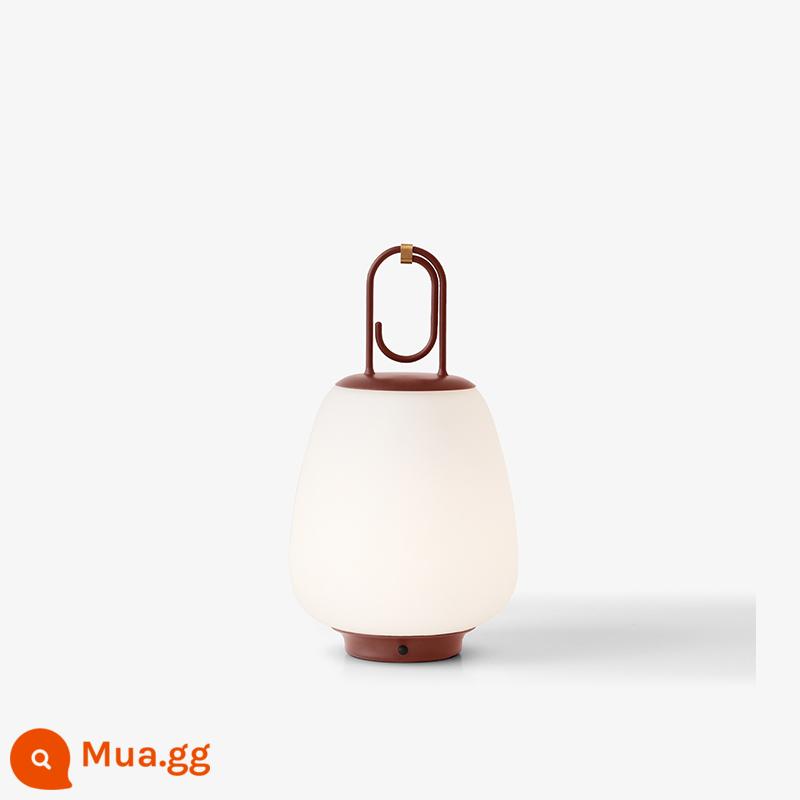 Spot Đan Mạch & truyền thống Lucca SC51 Portable Opal Table Lamp Dimmable USB Charging - Maroon - đốm nâu đỏ