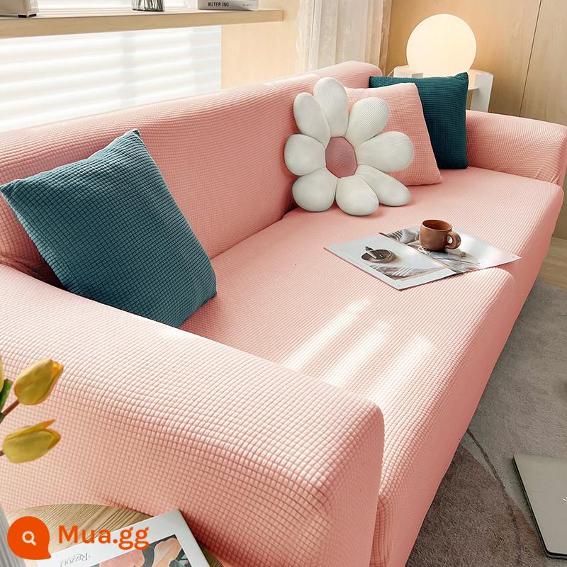 Ghế Sofa Bao Gồm Tất Cả Bộ Đa Năng Đa Năng Sofa Đệm Chống Mèo Xước Tay Bao Khăn Đàn Hồi Bọc Ghế Sofa Vải Sofa khăn - Cánh đồng lúa mì hồng Sakura