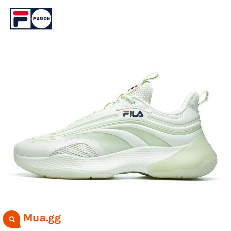 FILA FUSION Fila hợp thời trang thương hiệu giản dị RAY cặp đôi hợp thời trang giày thể thao màu vàng kem xanh dạ quang giày bố giày - Nữ-[Chức năng phát sáng trong bóng tối sau khi hấp thụ ánh sáng] Màu vàng-xanh-LC