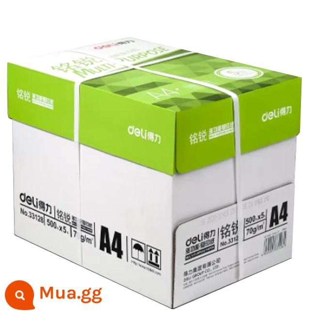 Giấy photocopy deli a4 kai ruirin rhine 70g mingrui 80 gram của jiaxuan a3 giấy san hô san hô A5 Paper Full Box - A4 Deli Mingrui 70g 1 hộp 2500 tờ