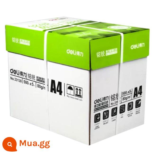 Giấy photocopy deli a4 kai ruirin rhine 70g mingrui 80 gram của jiaxuan a3 giấy san hô san hô A5 Paper Full Box - A4 Deli Mingrui 80g 1 hộp 2500 tờ