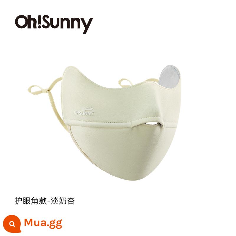 Khẩu trang chống nắng ohsunny thoáng khí góc mắt chống tia UV khẩu trang nữ che nắng thoáng khí mặt nhỏ - Bảo vệ mắt phong cách thu đông - mơ sữa nhẹ