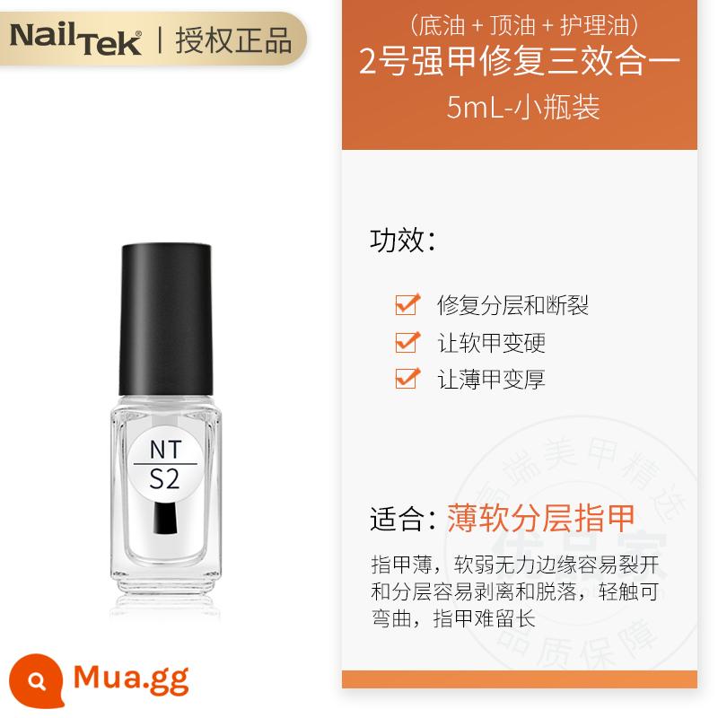 nailtek armor dầu số 2 móng giường cạnh ngón tay dinh dưỡng dầu nail tek tăng trưởng chất lỏng chăm sóc móng tay nữ - Strong Armor số 2 (chai nhỏ)