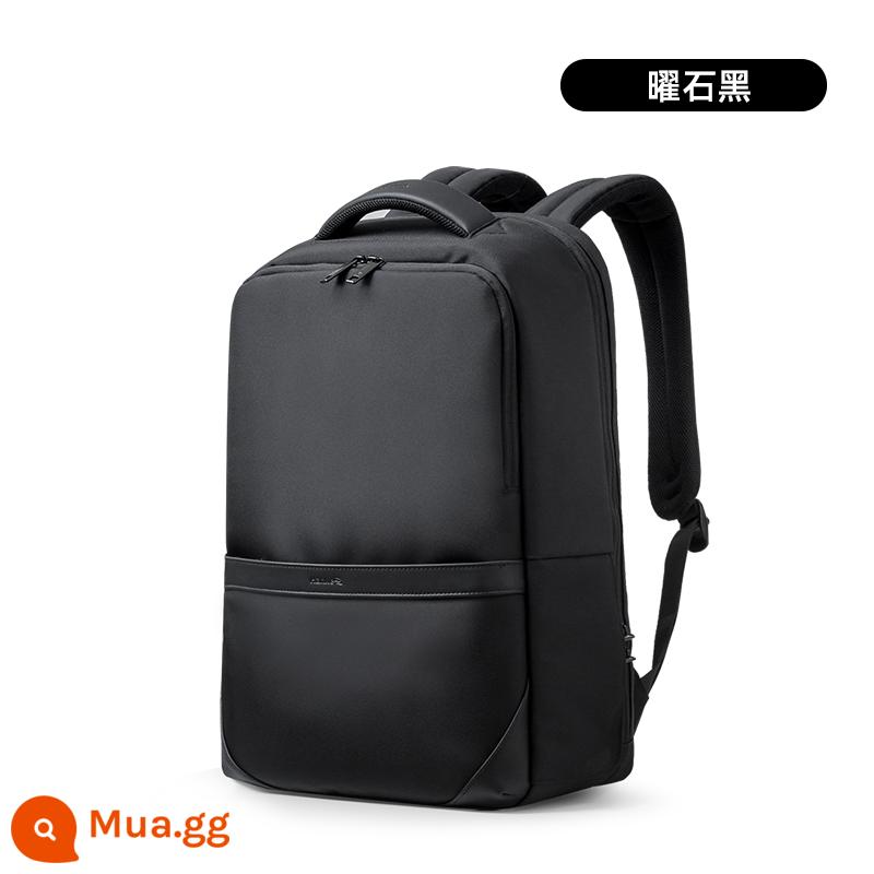 Hanke Phiên Bản Doanh Nhân Ba Lô Túi Máy Tính Siêu Nhẹ Nam Dung Tích Lớn Ba Lô Du Lịch Sinh Viên Schoolbag - 17 inch màu đen obsidian (có thể chứa máy tính 15,6 inch)