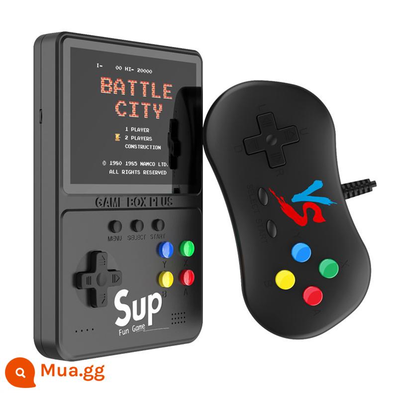 Máy chơi game cầm tay Contra SUP đôi sparring màn hình lớn độ nét cao 3,5 inch 500 kiểu sạc trò chơi cổ điển - Mẫu đôi [Đen-3,5 inch] 500 trò chơi cổ điển