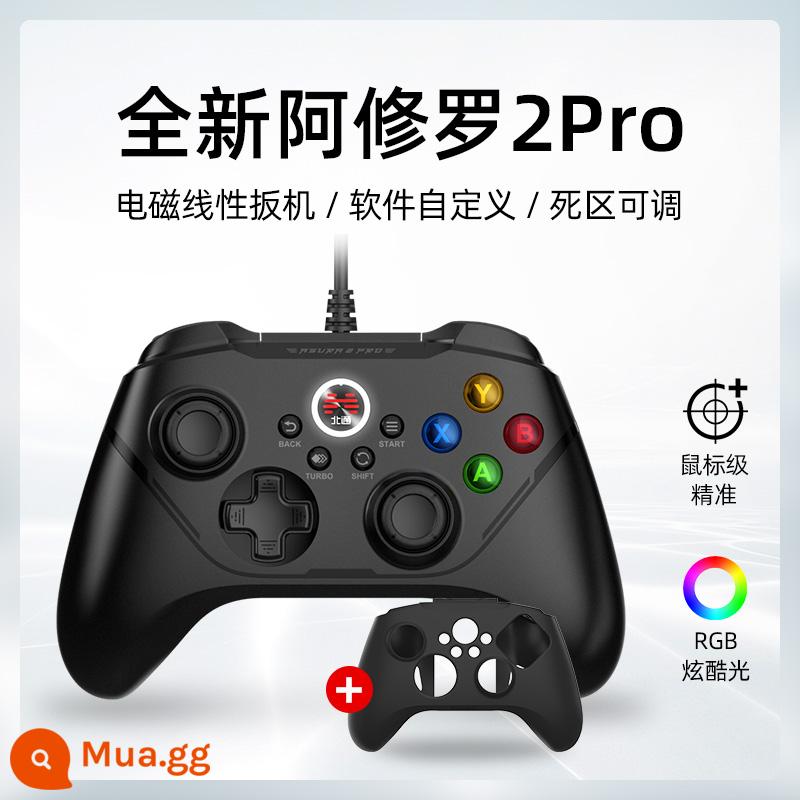 Beitong Asura 2pro bộ điều khiển trò chơi có dây xbox tay cầm không dây máy tính phiên bản pc TV hai người liên tiếp nba2K22 23 máy tính xách tay hơi nước nguyên bản thần tai họa vĩnh cửu chân trời 4 5 - Asura 2PRO phiên bản có dây màu đen + ốp lưng silicon