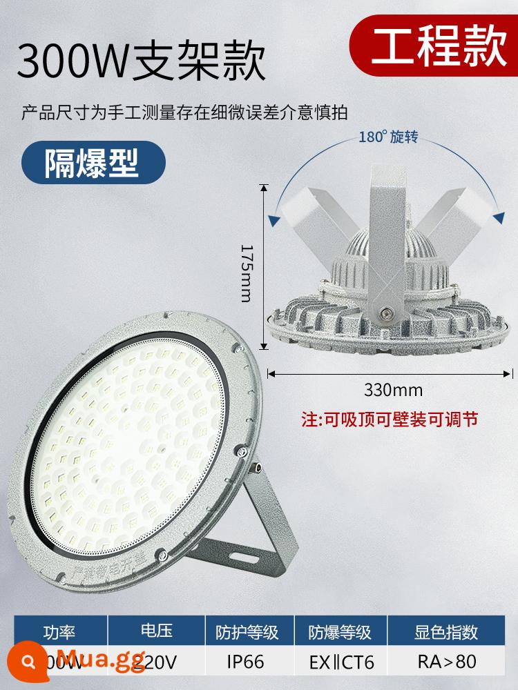 Đèn led tiêu chuẩn quốc gia chống cháy nổ nhà máy công nghiệp chao đèn chống cháy nổ xưởng kho trạm xăng chống bụi chiếu sáng đặc biệt - Đèn tròn chống cháy nổ [LED300W] Kiểu khung kỹ thuật có độ sáng cao