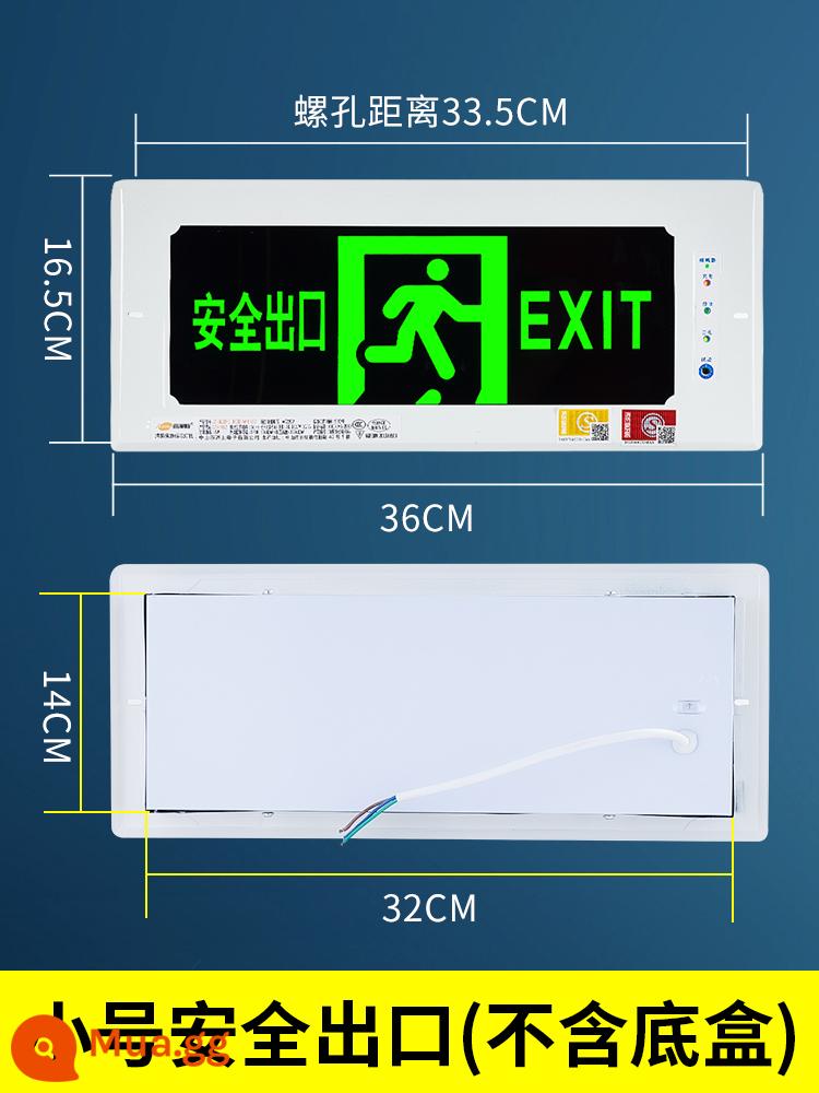 Dấu hiệu thoát hiểm an toàn gắn sẵn kênh cứu hỏa khi mất điện chiếu sáng khẩn cấp dấu hiệu nhận dạng dấu hiệu ẩn đèn báo sơ tán - 36x16,5cm [lối thoát an toàn] không có hộp đáy