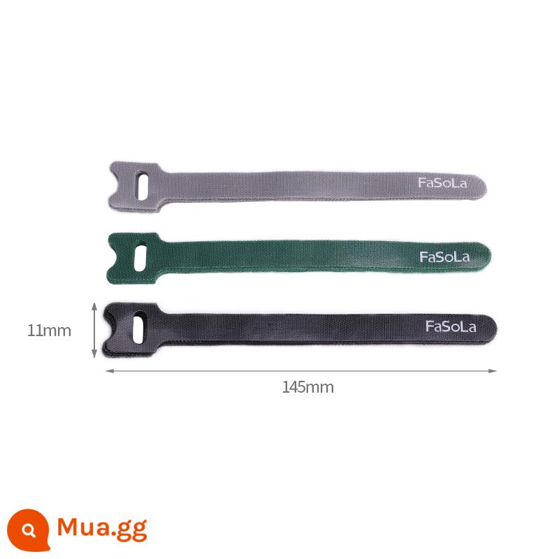 FaSoLa Velcro buộc cáp cáp buộc cáp dữ liệu lưu trữ máy tính dây bộ sưu tập bó cáp ràng buộc dây quanh co vành đai - Hình chữ T cỡ nhỏ (15 miếng)