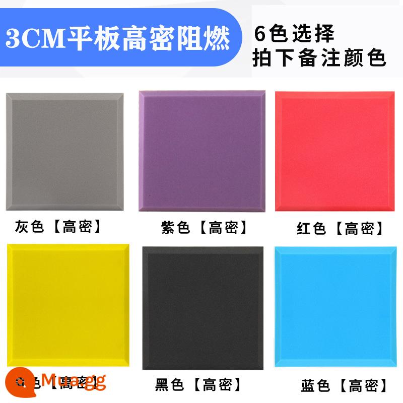 Bông cách âm tường bông hấp thụ âm thanh tấm cách âm tự dính vật liệu hấp thụ âm thanh trong nhà phòng đàn piano miếng dán tường hấp thụ âm thanh tạo tác - Model mỏng ------ Tấm phẳng 3cm (chất chống cháy mật độ cao)