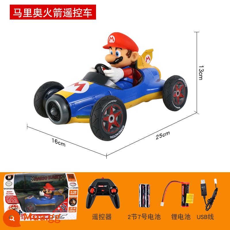 Đồ chơi ô tô điều khiển từ xa Carrera Mario sạc không dây cậu bé Nintendo Super Mario bốn bánh kart - [Sạc điều khiển từ xa không dây] Mario Kart Mach 8-Nintendo chính hãng