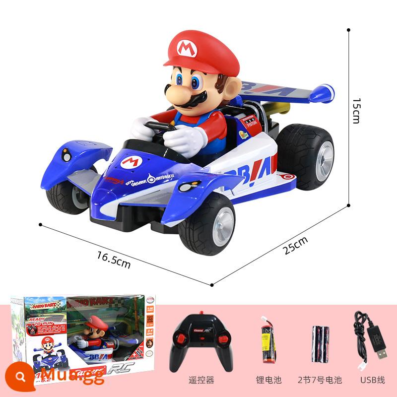 Đồ chơi ô tô điều khiển từ xa Carrera Mario sạc không dây cậu bé Nintendo Super Mario bốn bánh kart - [Sạc điều khiển từ xa không dây] Mario F1 Racing-Nintendo chính hãng