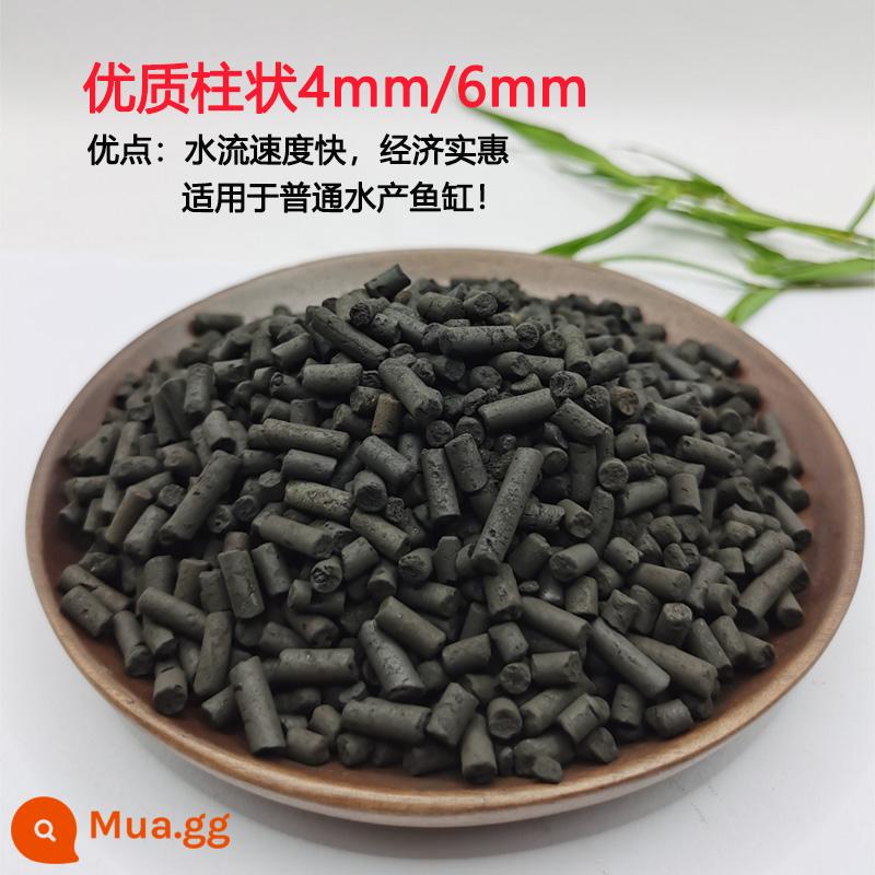 Than hoạt tính bể cá ao hải sản lọc nước thủy sinh vật liệu lọc xương san hô carbon dạng hạt xử lý nước ao cá than hoạt tính - 10kg trụ cao cấp 4/6mm đi kèm 5 túi lưới, ưu điểm lớn và thời gian xả lâu