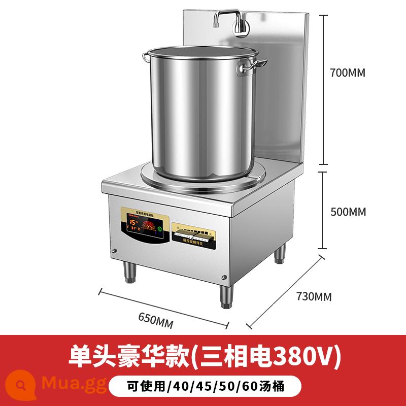 Thương Mại Cảm Ứng Bếp 8000W Máy Bay Canh 6000W Cao Cấp 15KW Nhà Hàng Hầm Thịt Cảm Ứng - Model cao cấp một đầu – điện ba pha (380V)